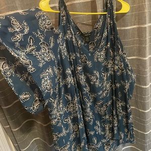 Georgette cold shoulder blouse